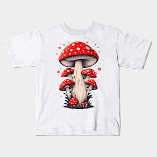 Mushroom fantasy illustration art Kids T-Shirt